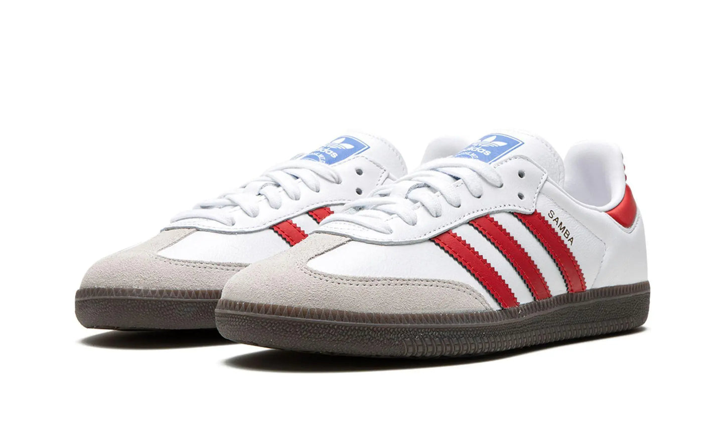 ADIDAS
SAMBA OG
"White / Better Scarlet" Shoe Flyes