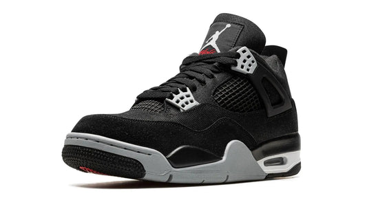 AIR JORDAN 4 "BLACK CANVAS" Shoe Fly
