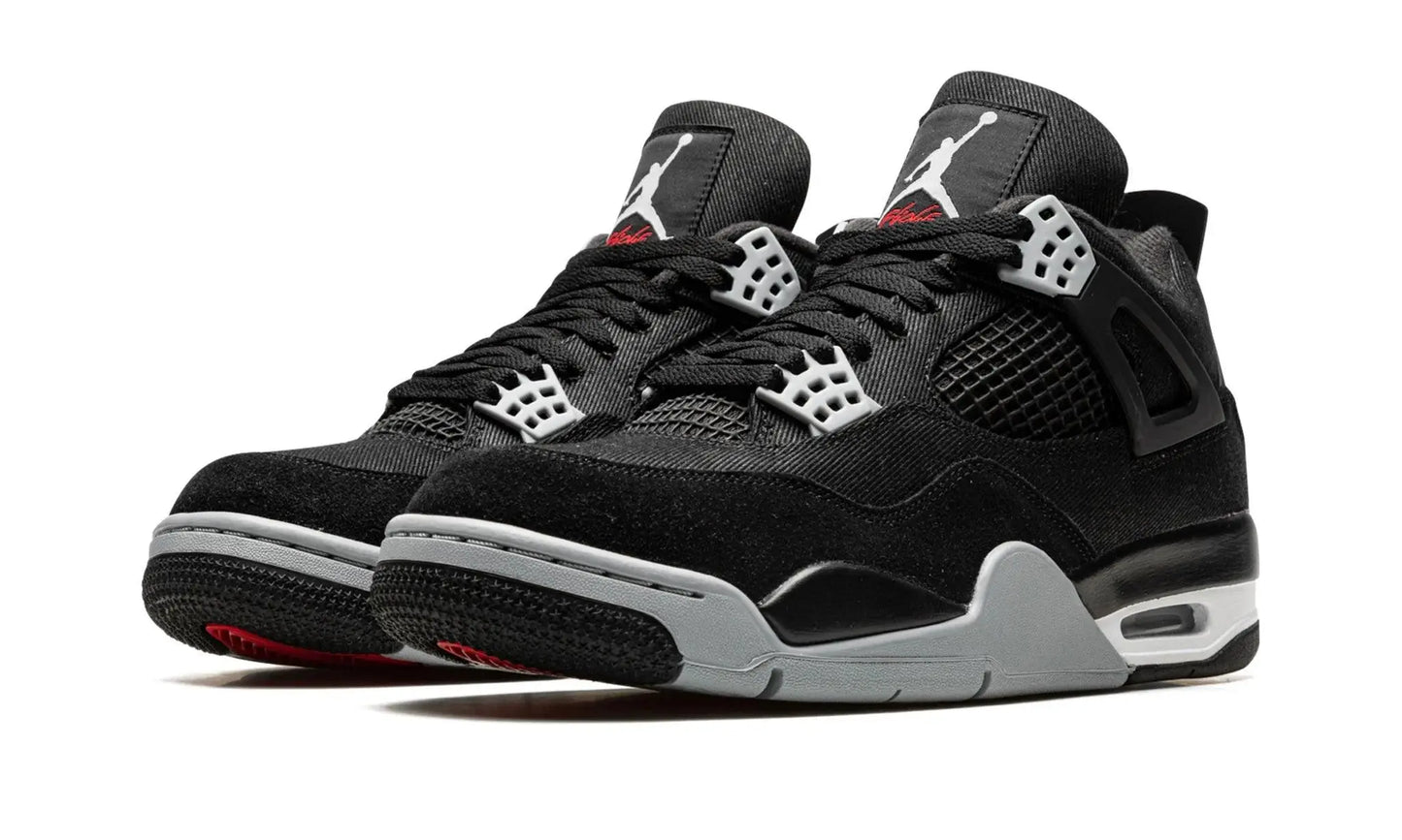 AIR JORDAN 4 "BLACK CANVAS" Shoe Fly