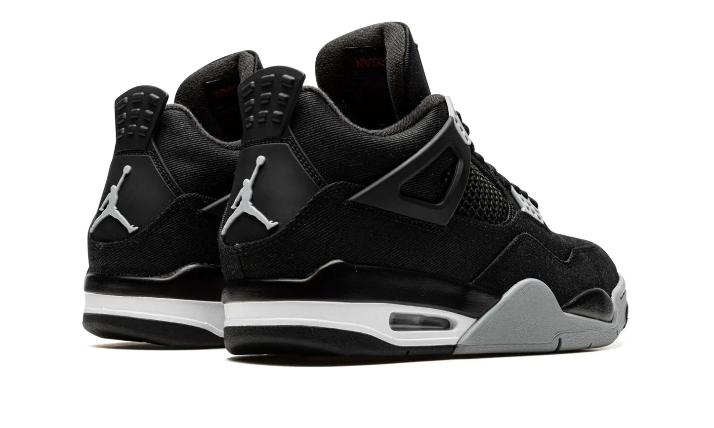 AIR JORDAN 4 "BLACK CANVAS" Shoe Fly