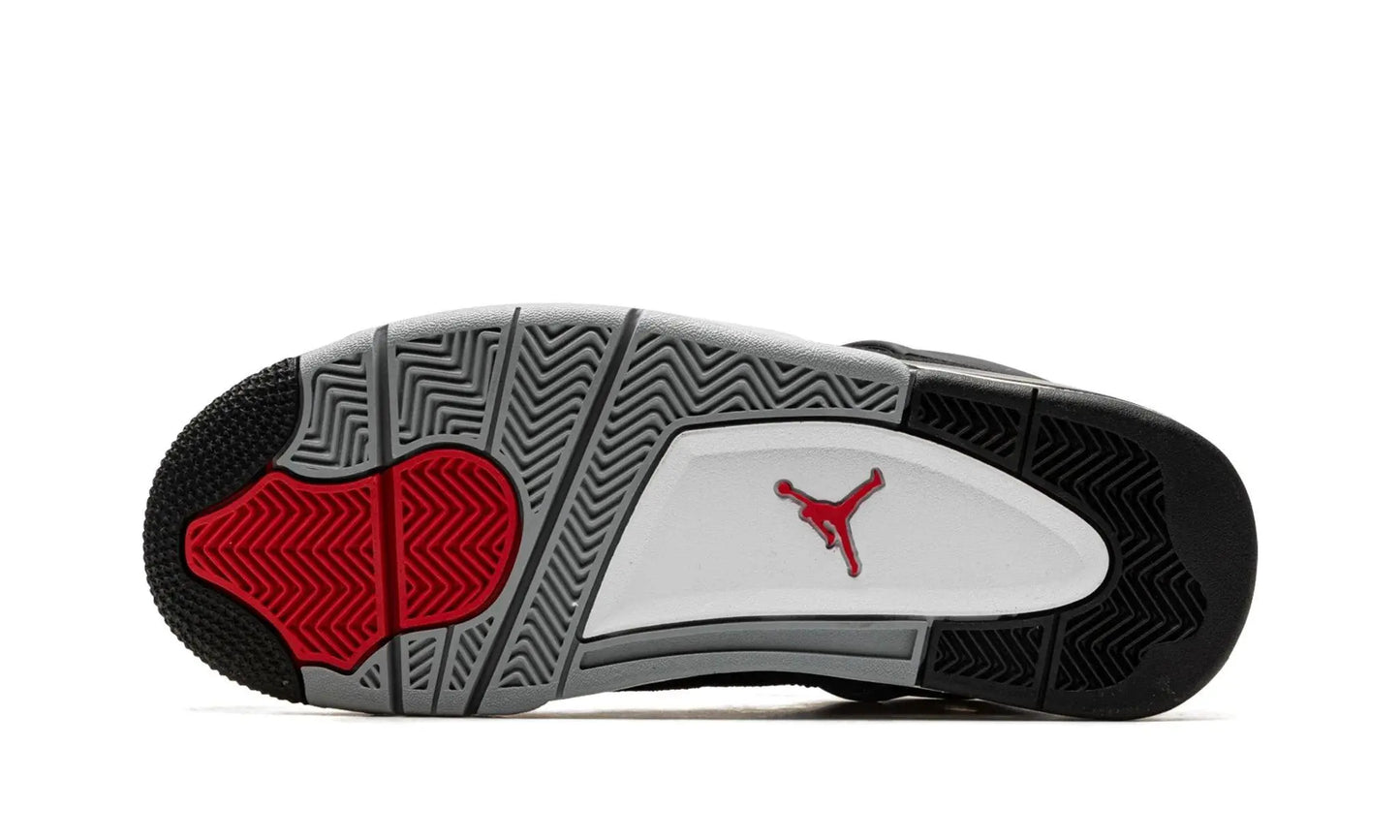 AIR JORDAN 4 "BLACK CANVAS" Shoe Fly