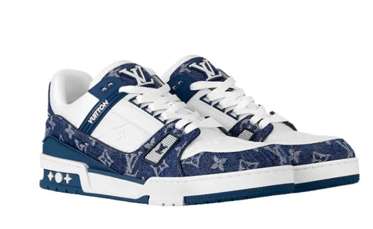 Louis Vuitton Tranier Sneakers "Blue" Shoe Flyes