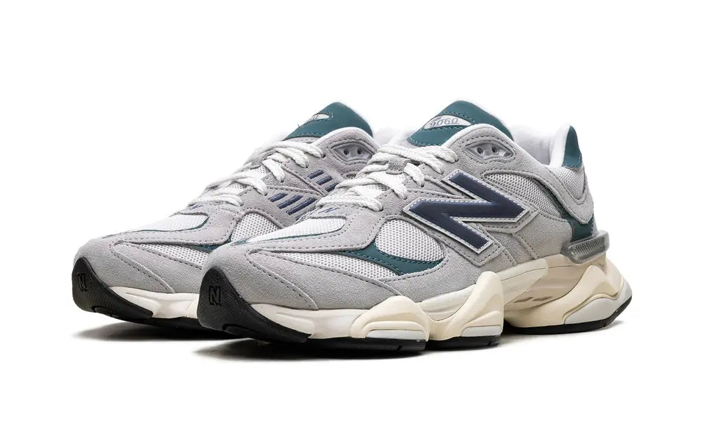 NEW BALANCE 9060 'CONCRETE VINTAGE INDIGO NEW SPRUCE' Shoe Flyes