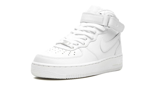 NIKE AIR FORCE 1 MID "Triple White" Shoe Flyes