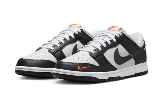 Nike Dunk Low "Black Total Orange Mini Swoosh" Shoe Flyes