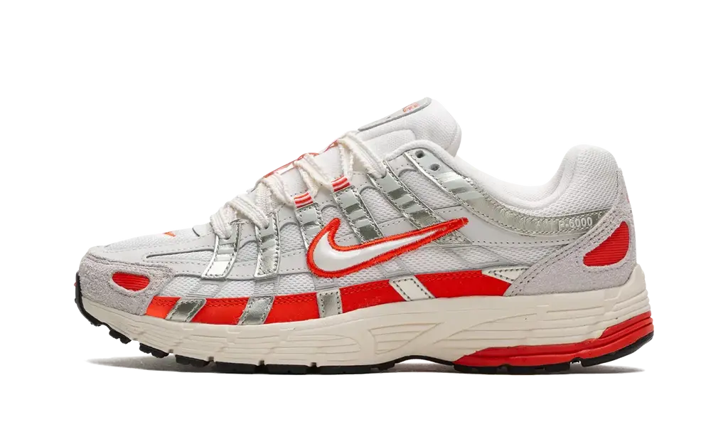 Nike P-6000 'SAIL PICANTE RED' Shoe Flyes