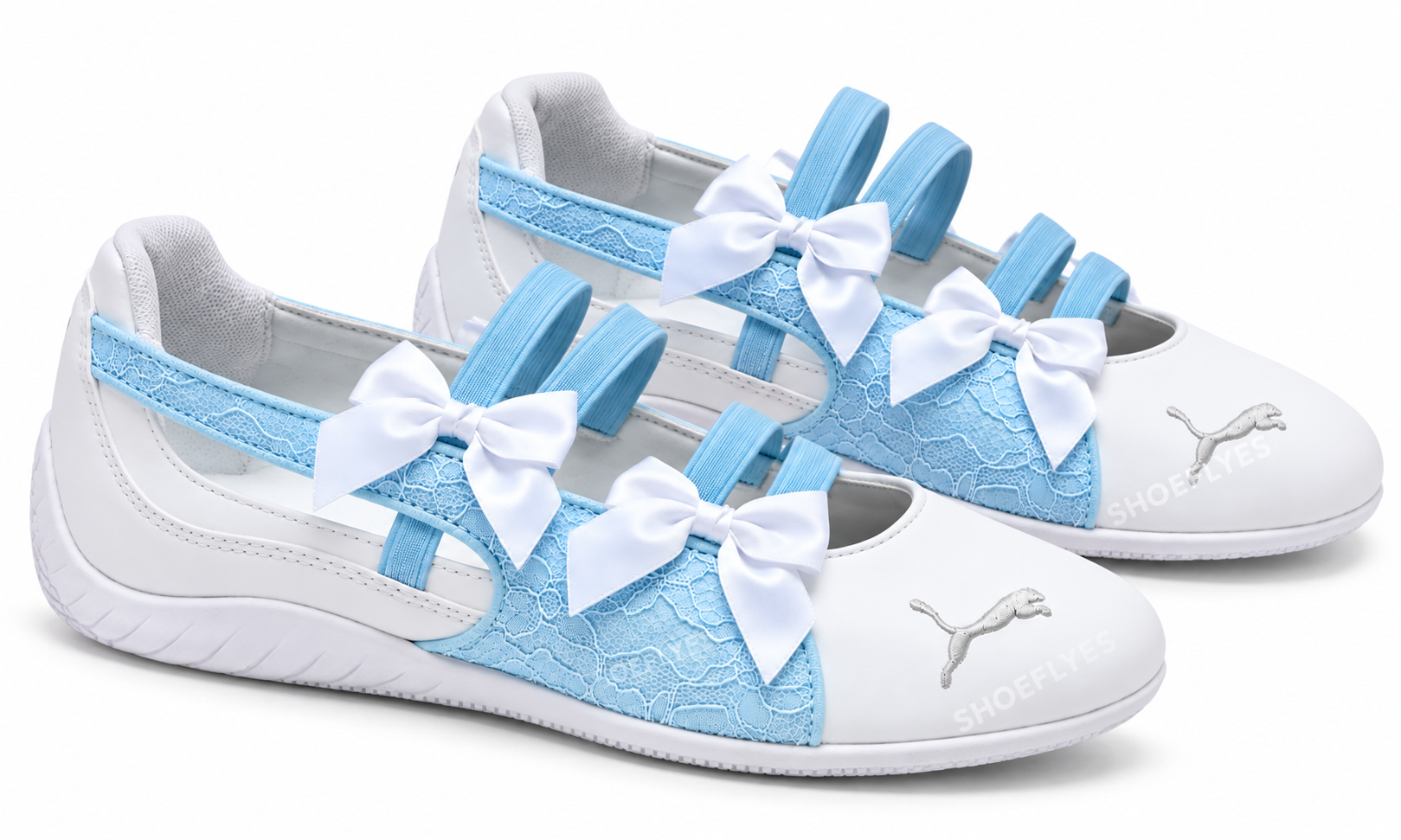 PUMA SPEEDCAT BALLET "WHITE / ICY BLUE"