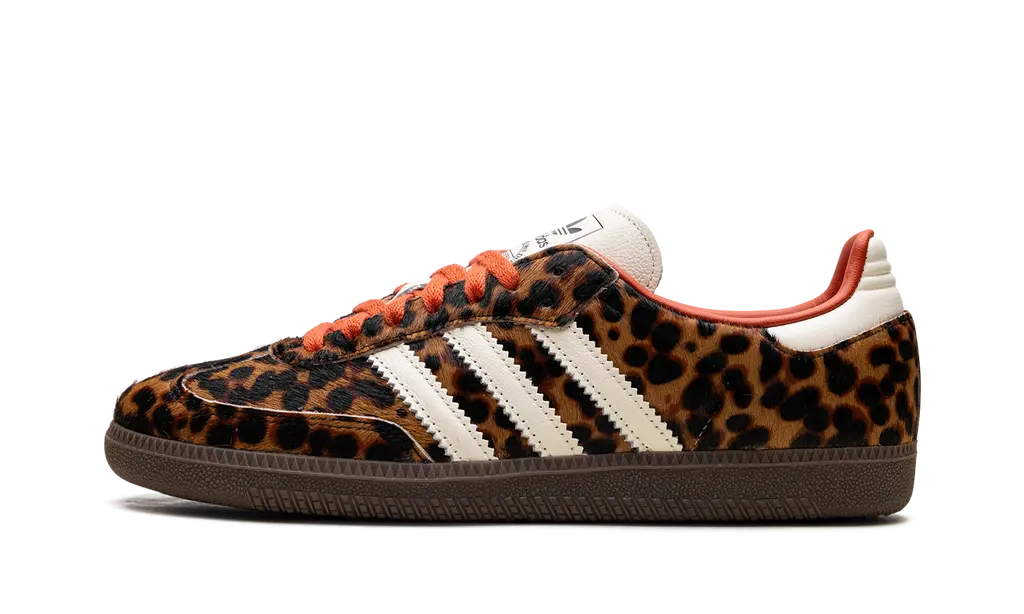 ADIDAS SAMBA OG WMNS 'LEOPARD / CREAM ORANGE' Shoe Flyes