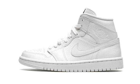 AIR JORDAN 1 MID "WHITE SNAKESKIN" Shoe Fly