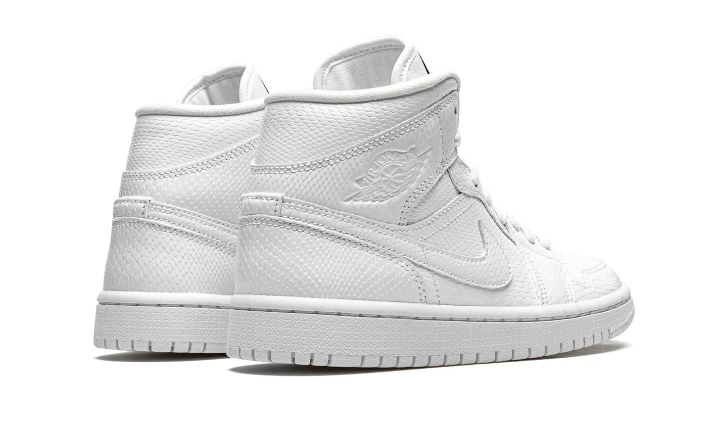 AIR JORDAN 1 MID "WHITE SNAKESKIN" Shoe Fly