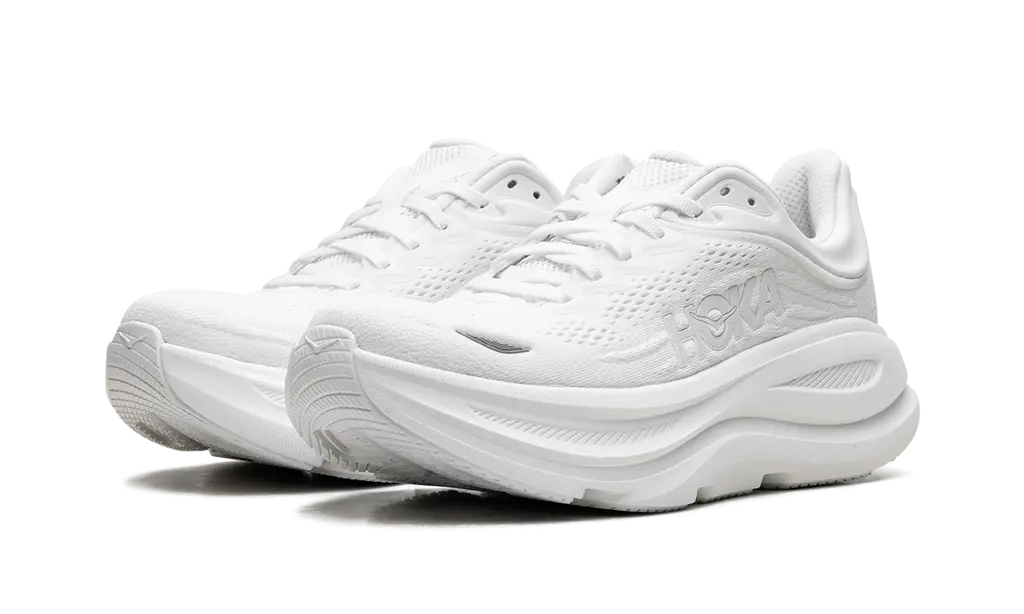 HOKA Bondi 9 'WHITE / WHITE' Shoe Flyes