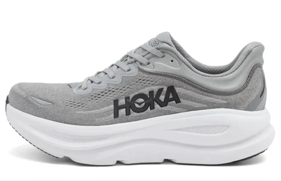 HOKA ONE ONE M Bondi 9 
"Galactic Grey & Stellar Grey" Shoe Flyes