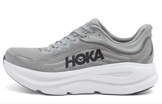 HOKA ONE ONE M Bondi 9 
"Galactic Grey & Stellar Grey" Shoe Flyes