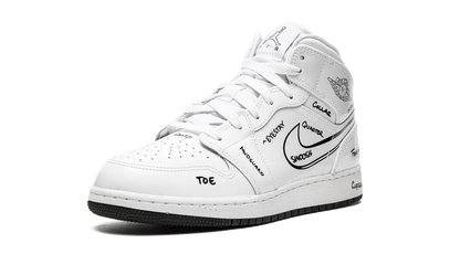 JORDAN 1 MID GS 'SCHEMATIC' Shoe Flyes