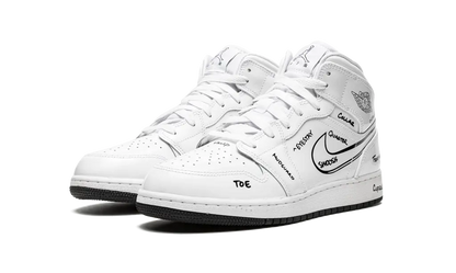 JORDAN 1 MID GS 'SCHEMATIC' Shoe Flyes