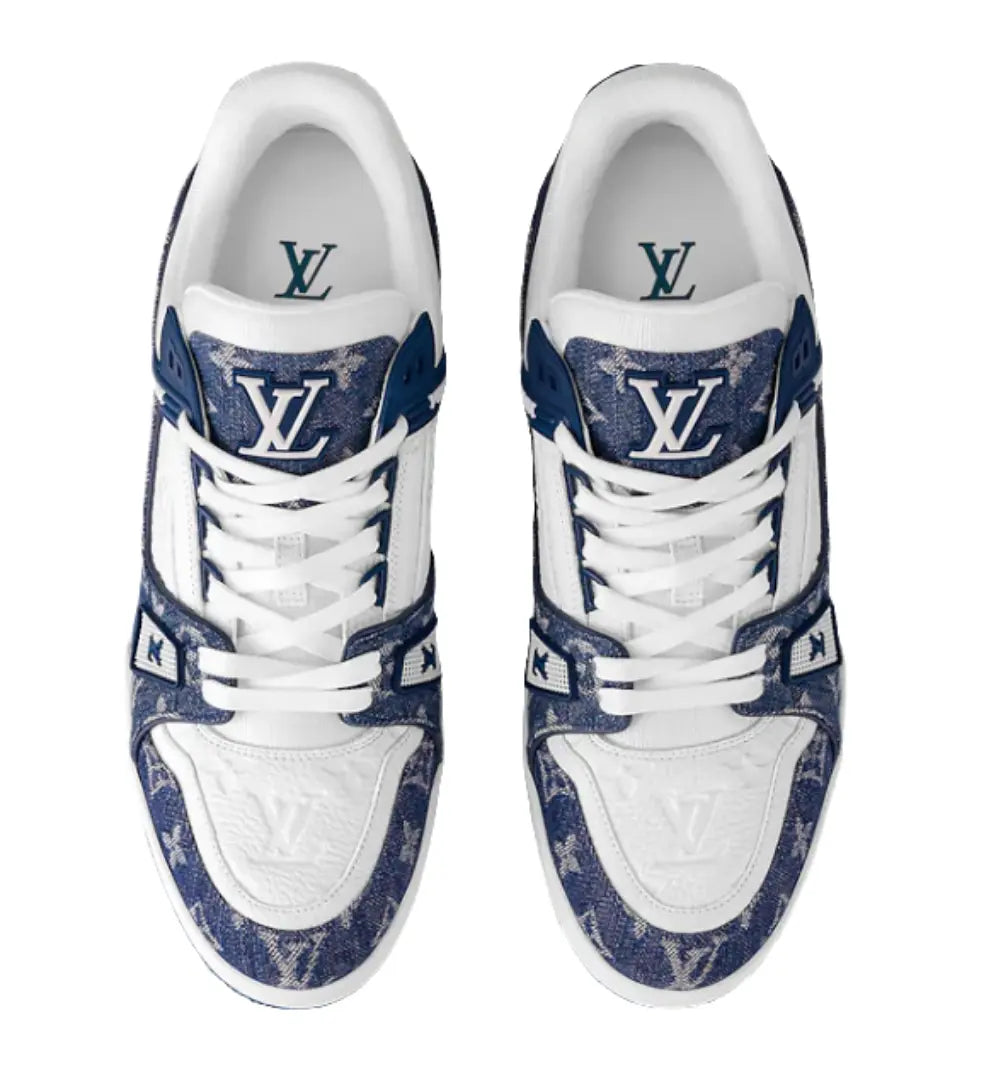 Louis Vuitton Tranier Sneakers "Blue" Shoe Flyes