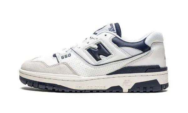 NEW BALANCE
550
"White / Navy Blue" Shoe Flyes