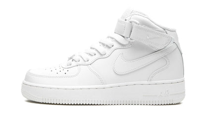 NIKE AIR FORCE 1 MID "Triple White" Shoe Flyes