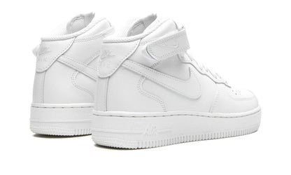 NIKE AIR FORCE 1 MID "Triple White" Shoe Flyes