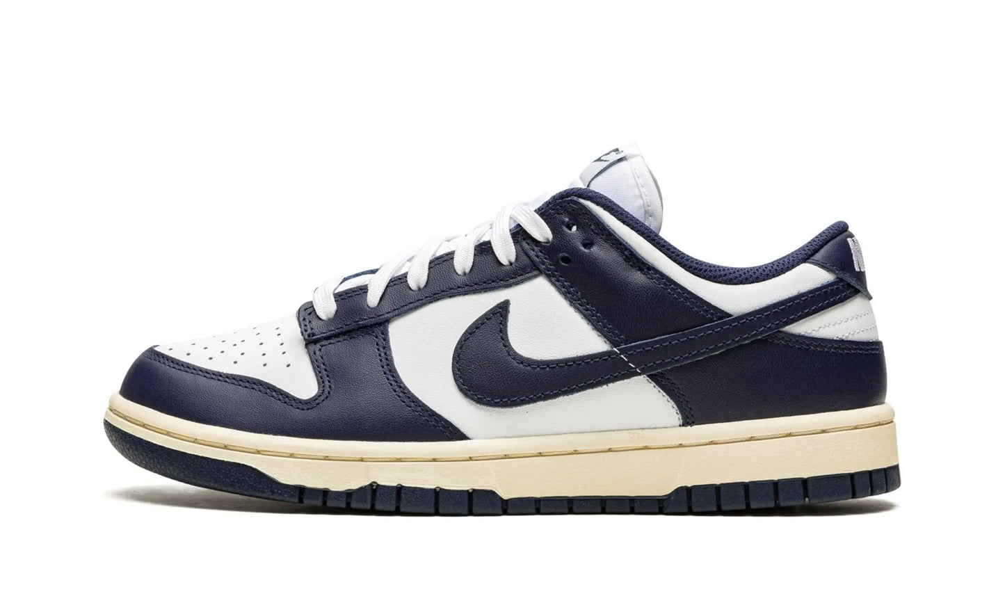 NIKE DUNK LOW 
"Vintage Navy" Shoe Flyes