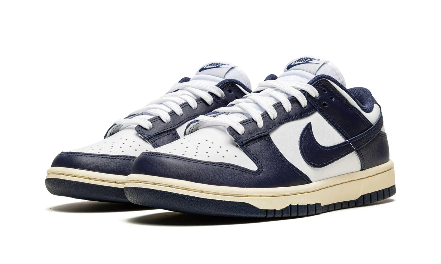 NIKE DUNK LOW 
"Vintage Navy" Shoe Flyes