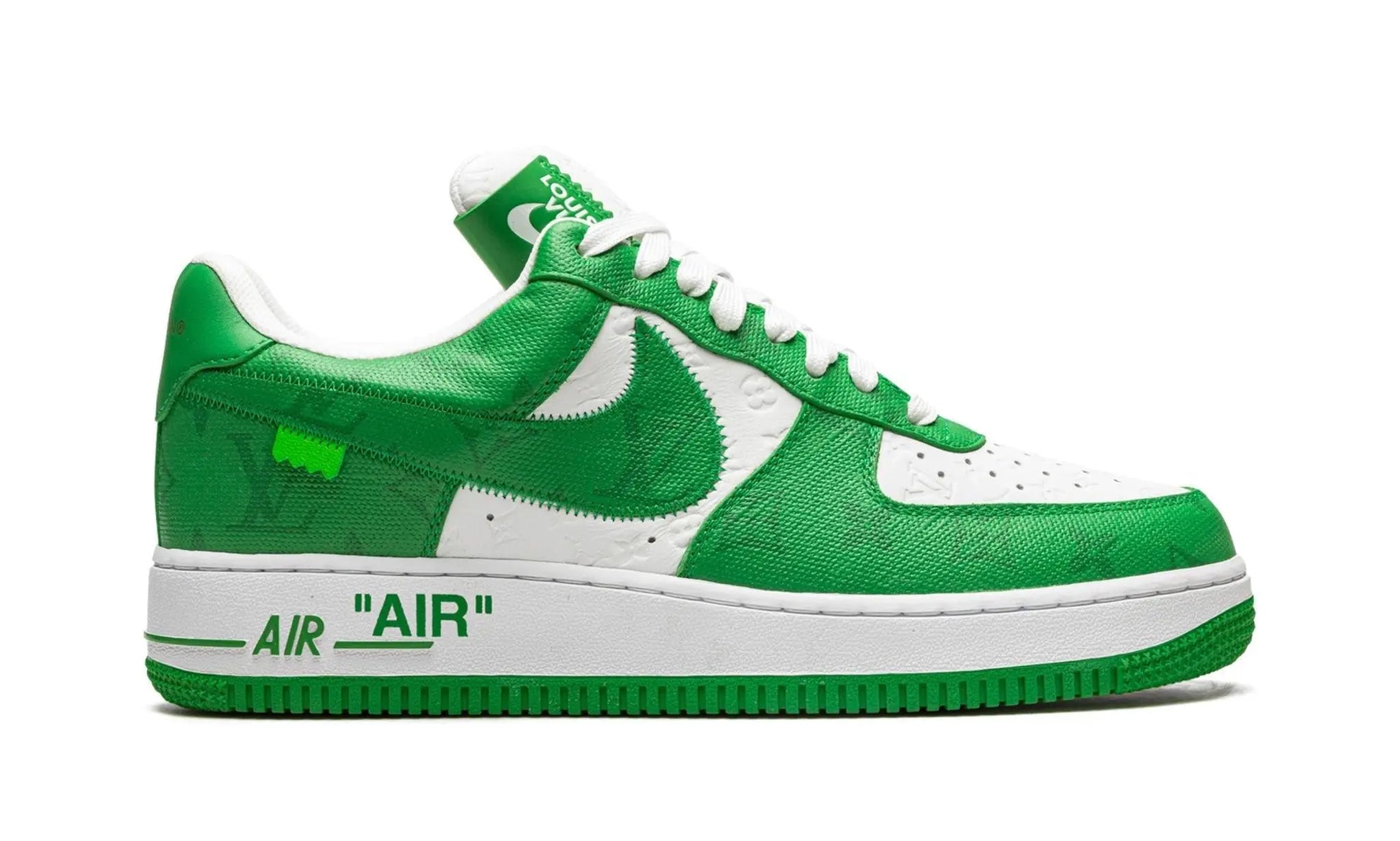 NIKE Louis Vuitton Air Force 1 Low
"Virgil Abloh - White/Green" Shoe Flyes