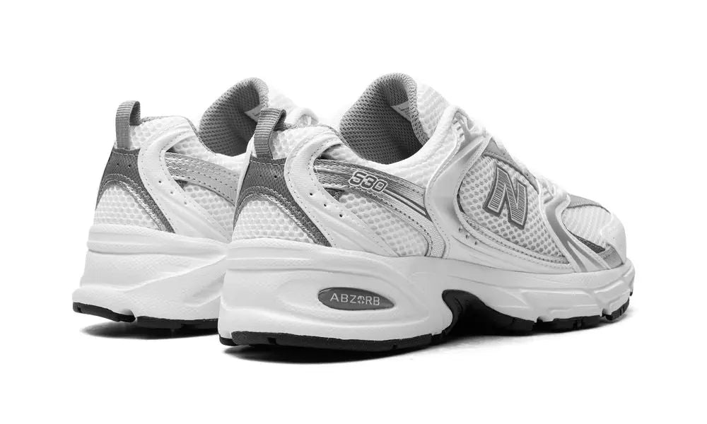 New Balance
530
"White Silver Metallic" Shoe Flyes
