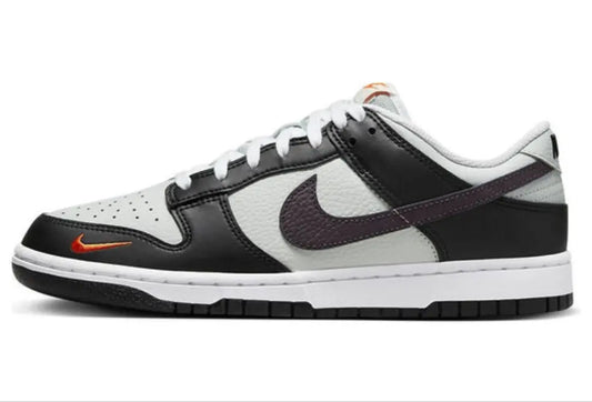 Nike Dunk Low "Black Total Orange Mini Swoosh" Shoe Flyes