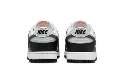 Nike Dunk Low "Black Total Orange Mini Swoosh" Shoe Flyes
