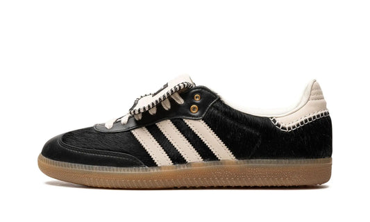 SAMBA "Wales Bonner - Black Pony Hair Shoe Flyes