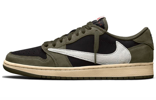 Travis Scott x Air Jordan 1 Low OG "Black Olive" Shoe Flyes