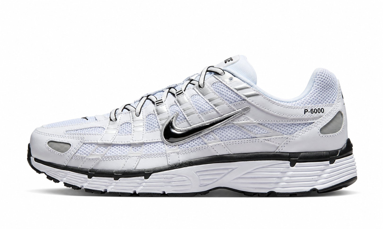 NIKE P-6000 'White Metallic Silver Black'