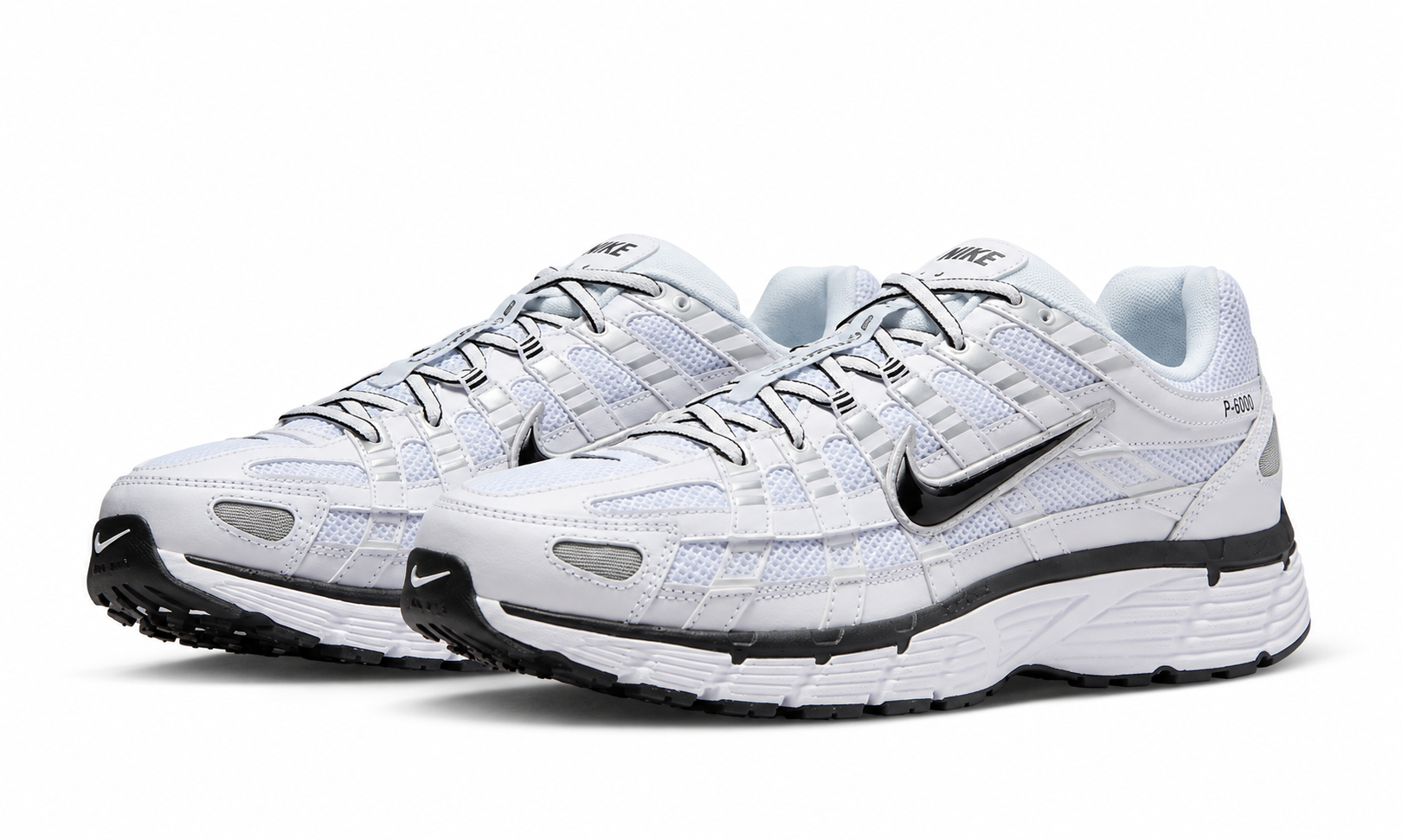 NIKE P-6000 'White Metallic Silver Black'