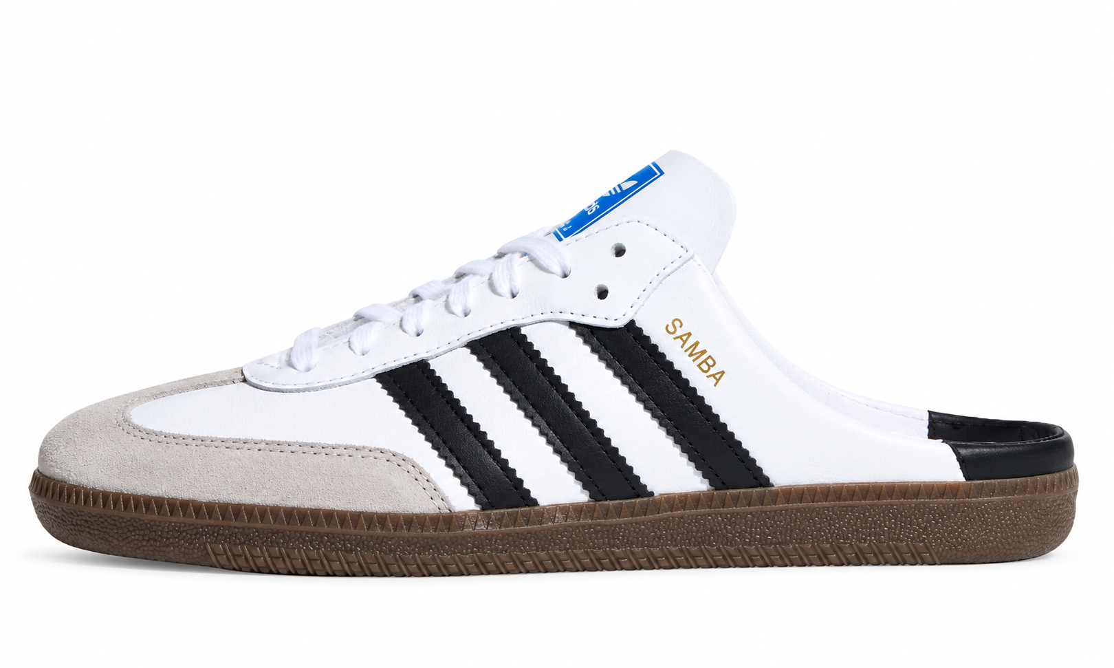 ADIDAS SAMBA MULE "WHITE BLACK"