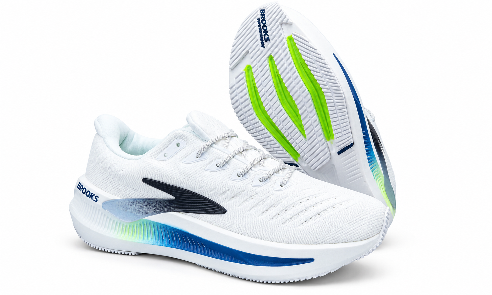 BROOKS GLYCERIN MAX 2 — WHITE BLUE VOLT GREEN