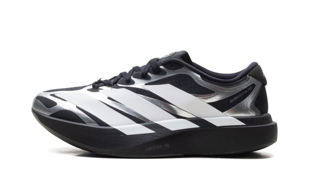 ADIDAS
ADIZERO EVO SL EXO
"CORE BLACK / CLOUD WHITE / IRON METALLIC"