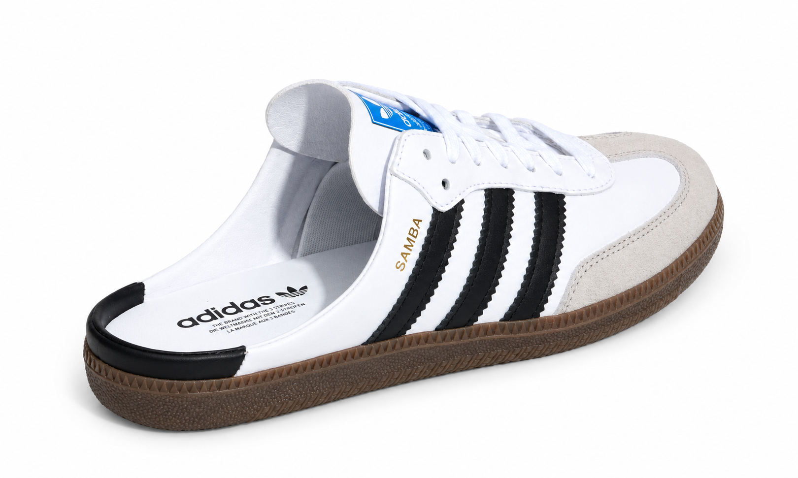 ADIDAS SAMBA MULE "WHITE BLACK"