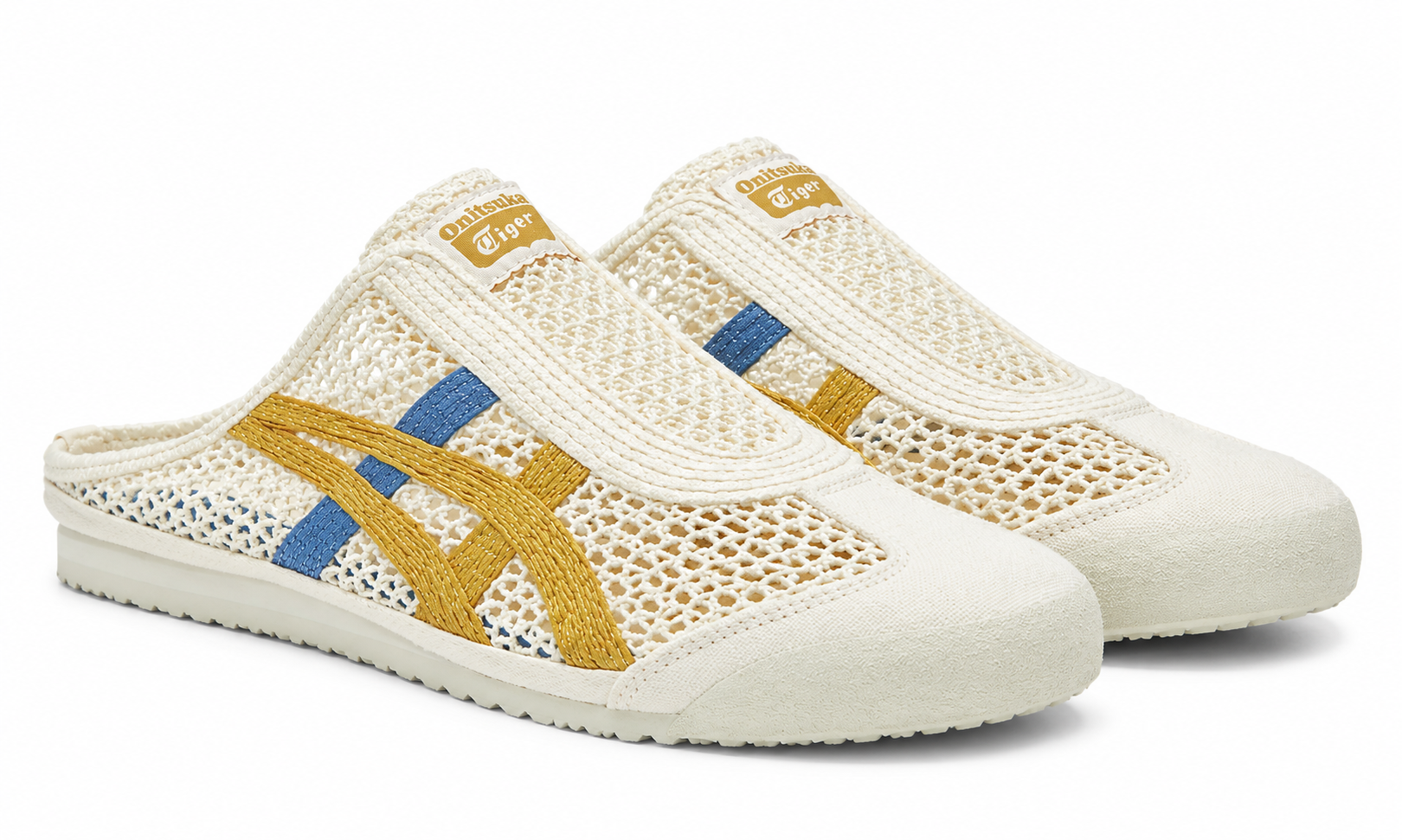ONITSUKA TIGER MEXICO 66 SABOT "CREAM MUSTARD BLUE"