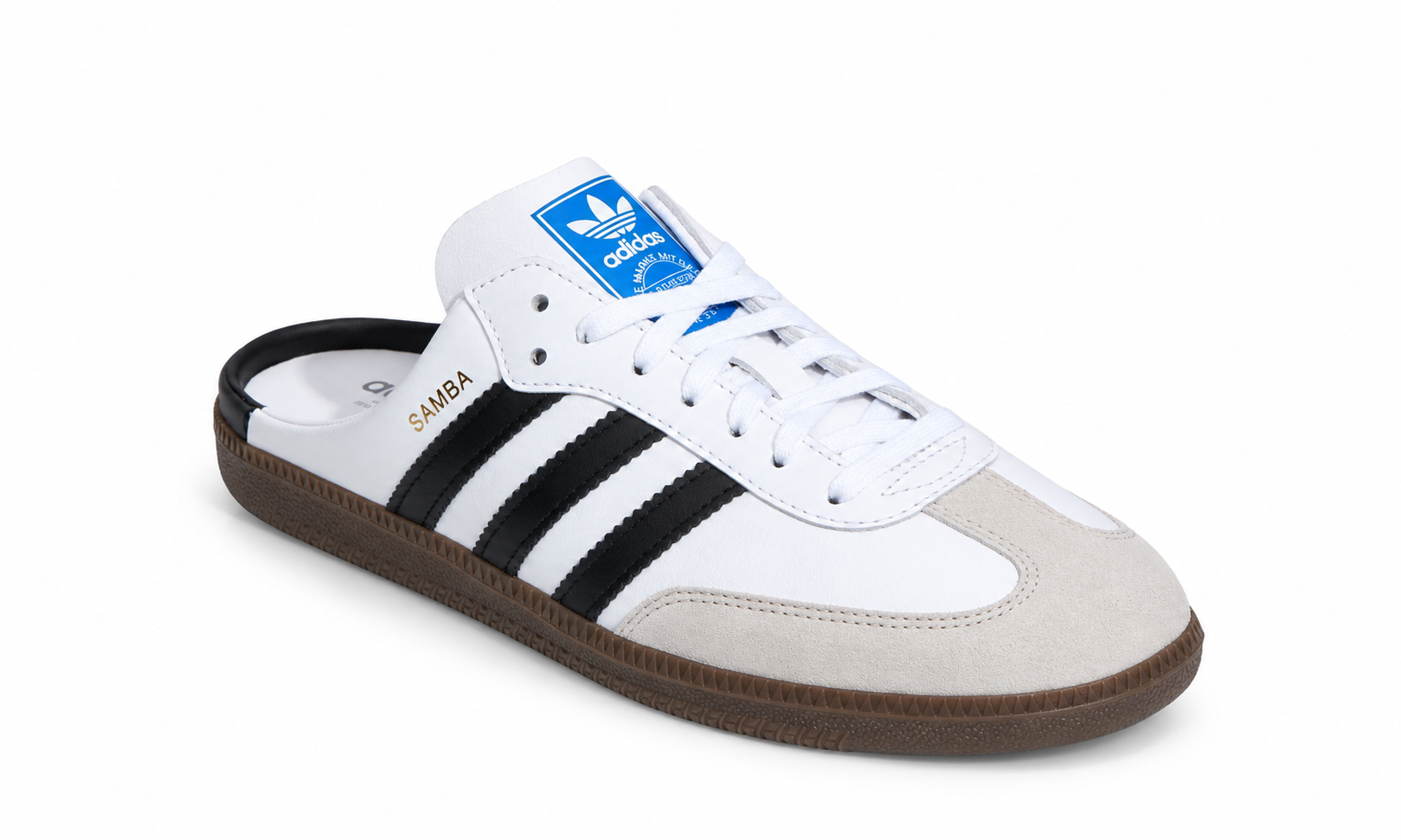 ADIDAS SAMBA MULE "WHITE BLACK"
