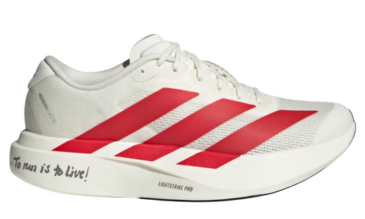 ADIDAS ADIZERO EVO SL "Off WHITE/BETTER SCARLET/CORE BLACK"