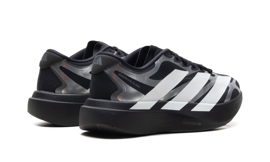 ADIDAS
ADIZERO EVO SL EXO
"CORE BLACK / CLOUD WHITE / IRON METALLIC"